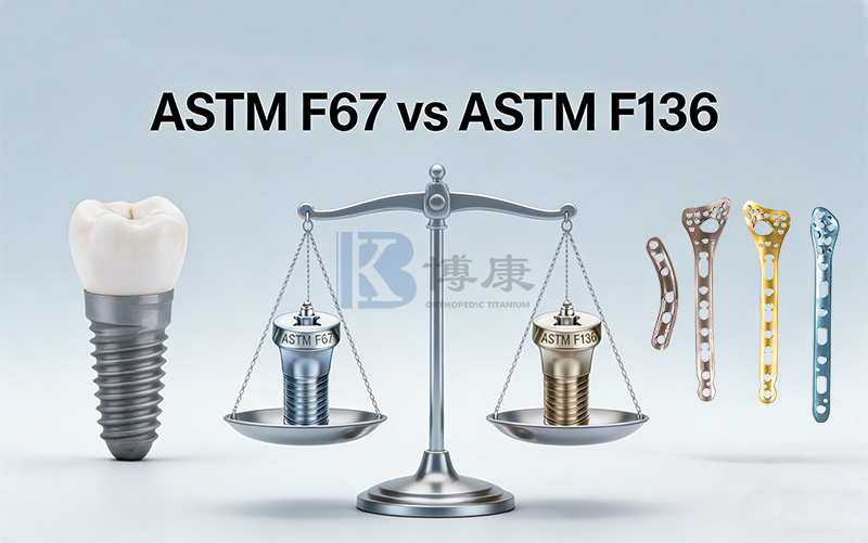 ASTM F67 vs ASTM F136: una guida completa ai materiali medici in titanio